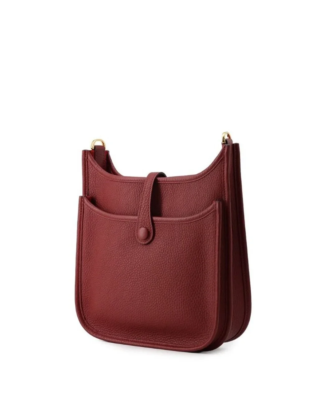 Hermes Shoulder Bag Evelyne 3 23 Rouge Ache Gold Taurillon Clemence